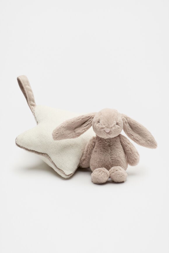 Jellycat Bashful Bunny Musical Pull  Beige  hi-res