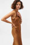 Satin Bias Racer Dress  Cinnamon Spice  hi-res