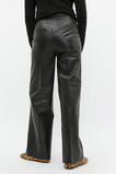 Leather High Rise Trouser  Black  hi-res