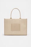 Structured Woven Tote  Iced Latte  hi-res