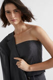 Wool Blend Pinstripe Bodice  Steel Pinstripe  hi-res