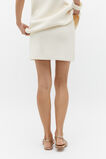 Crepe Rib Mini Skirt  Frappe  hi-res