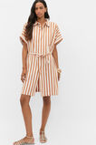 Stripe Collar Detail Poncho  Copper  hi-res