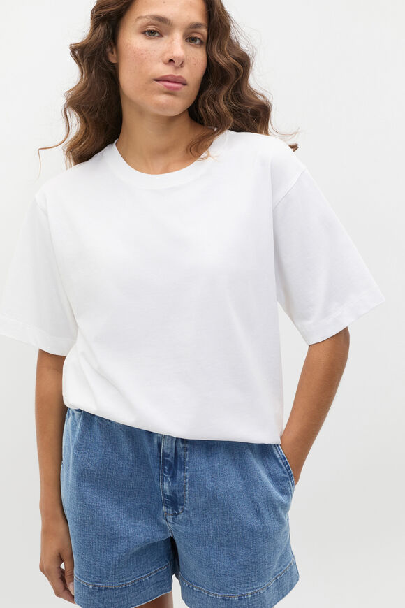 Oversized Longline Tee  Whisper White  hi-res