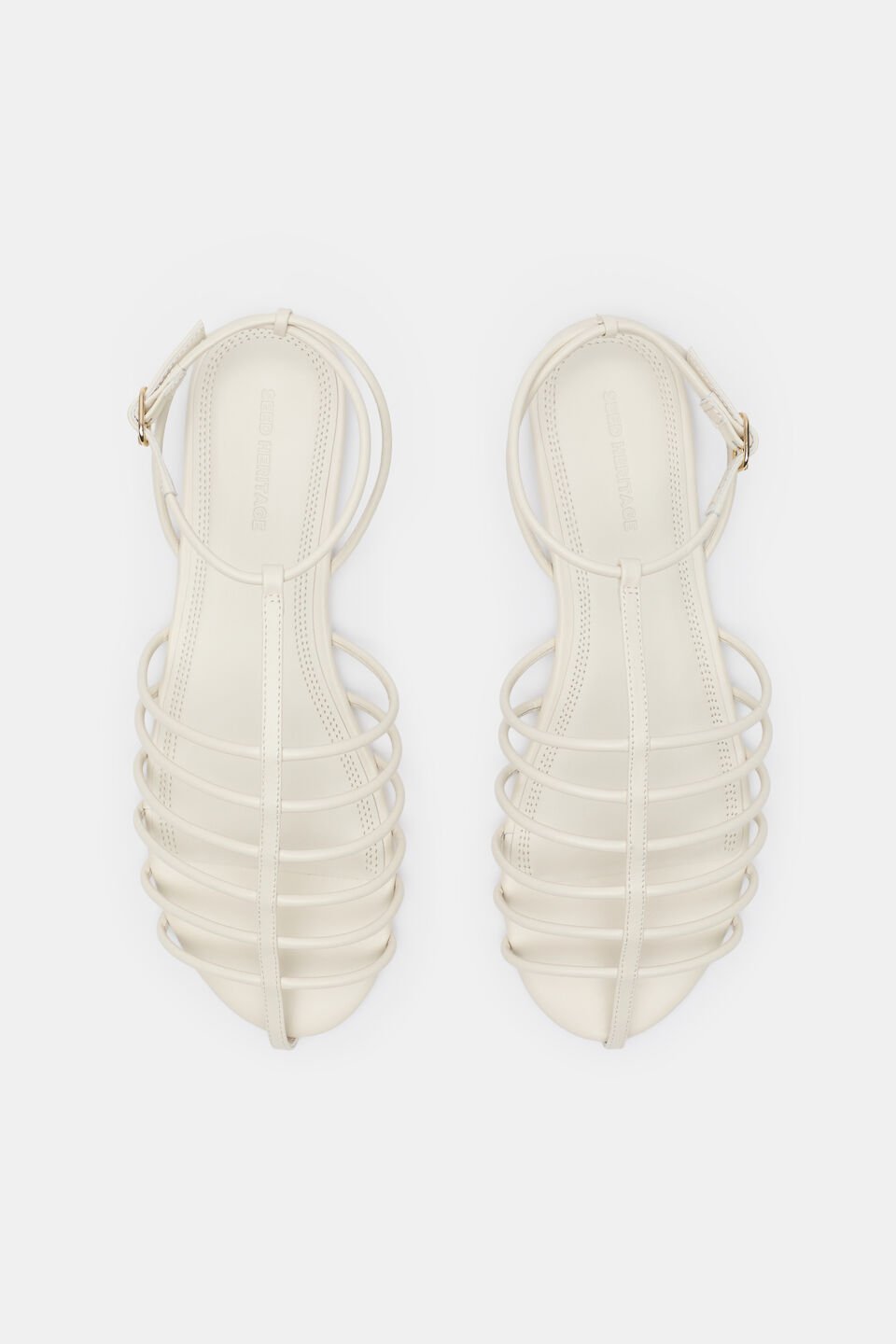 Vera Fine Caged Sandal  Cream