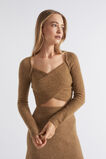 Cosy Knit Crop  Deep Brass Marle  hi-res