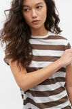 Linen Classic Tee  Affogato Stripe  hi-res