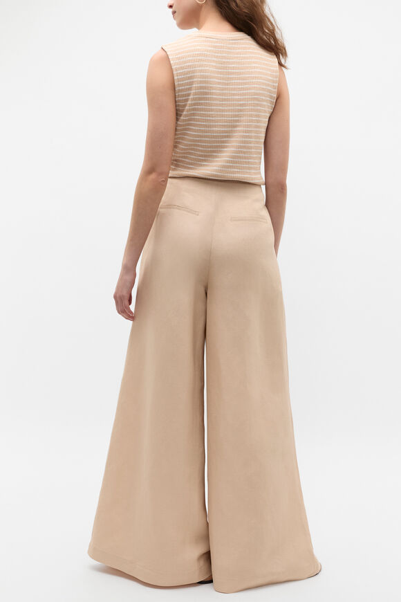 Statement Pleat Front Pant  Ecru  hi-res