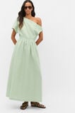 Linen Off Shoulder Maxi Dress  Eucalyptus  hi-res
