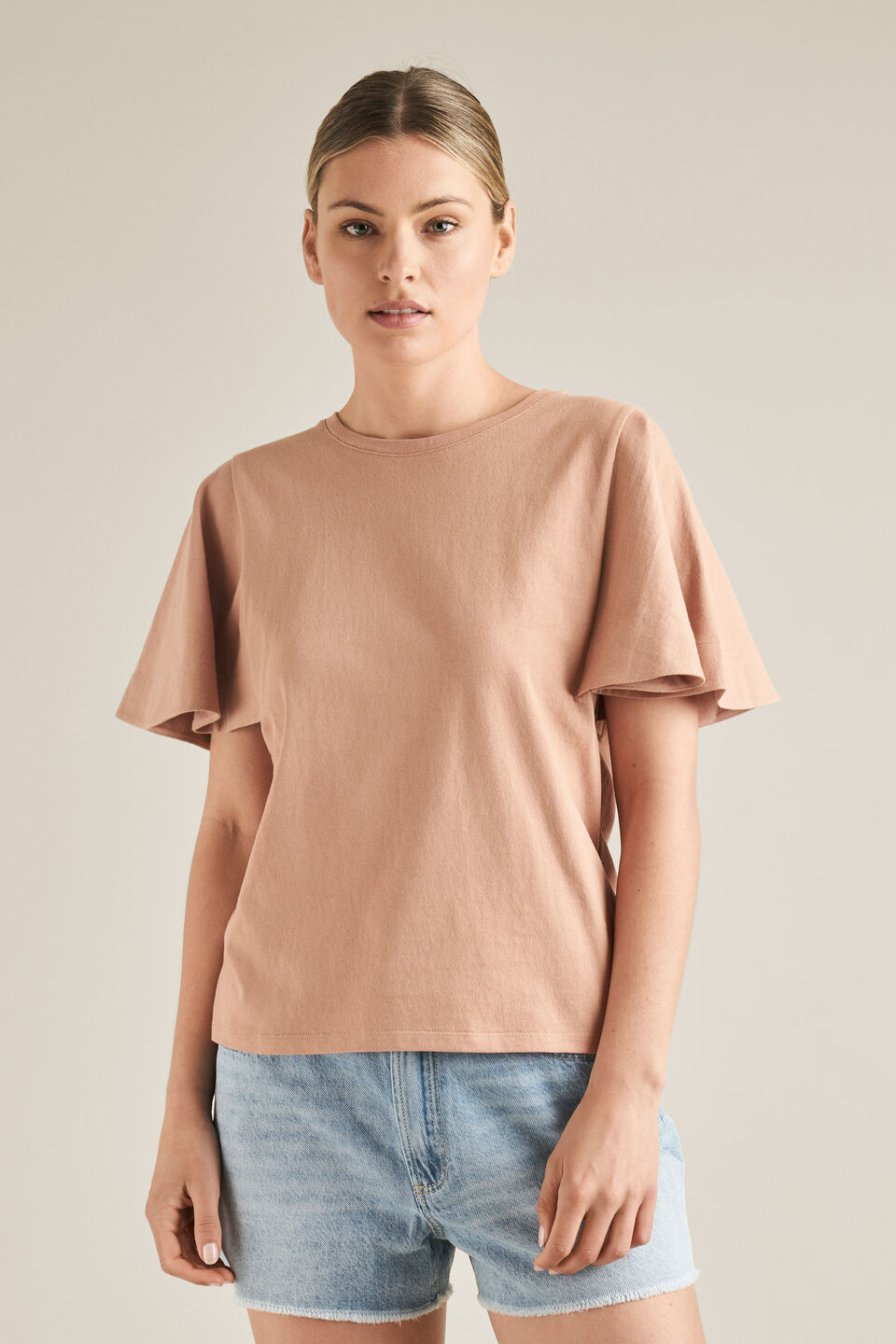 Flutter Sleeve Tee  