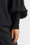 Twill Billow Blouse  Black  hi-res