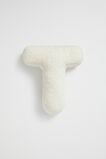 Teddy Initial Cushion Creme  T  hi-res