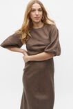 Linen Balloon Sleeve Slip Maxi Dress  Affogato  hi-res