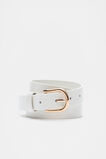 Rory Leather Belt  White  hi-res