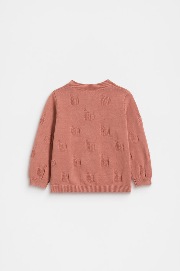 Apples Knit Cardigan  Desert Rose  hi-res