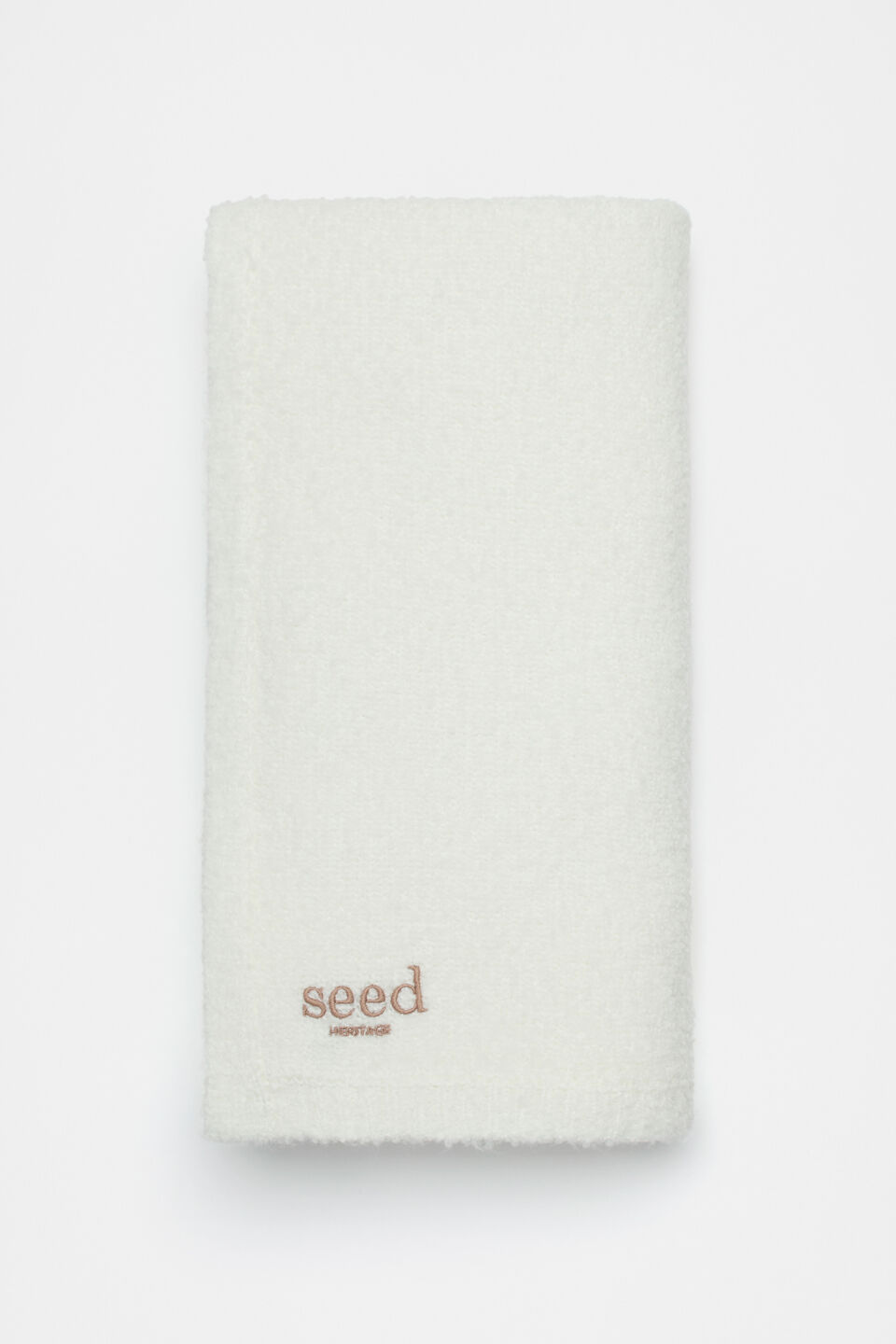 Boucle Knit Logo Blanket  Nb Canvas