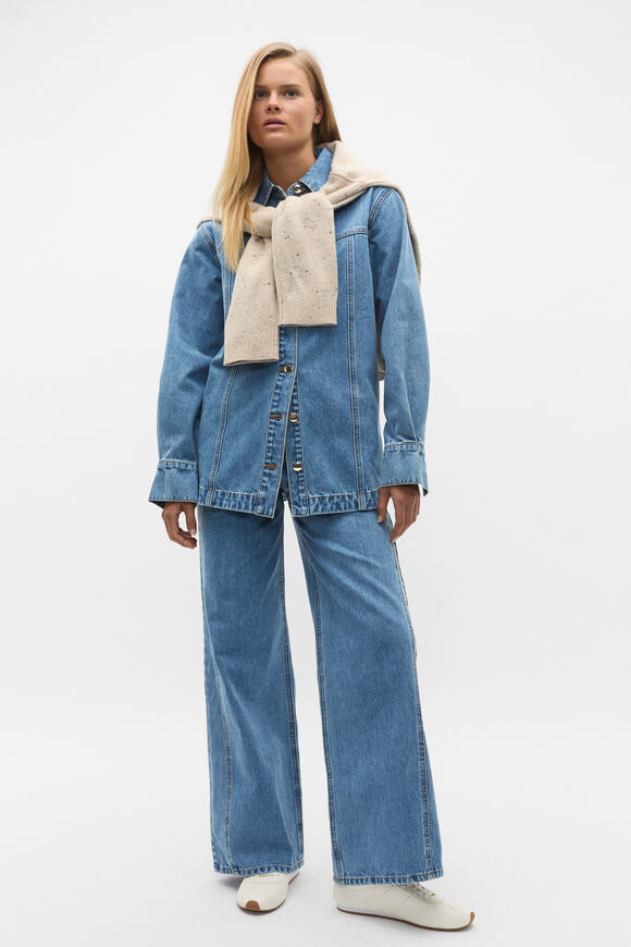 Denim Yoke Detail Shirt  Ice Blue Wash  hi-res