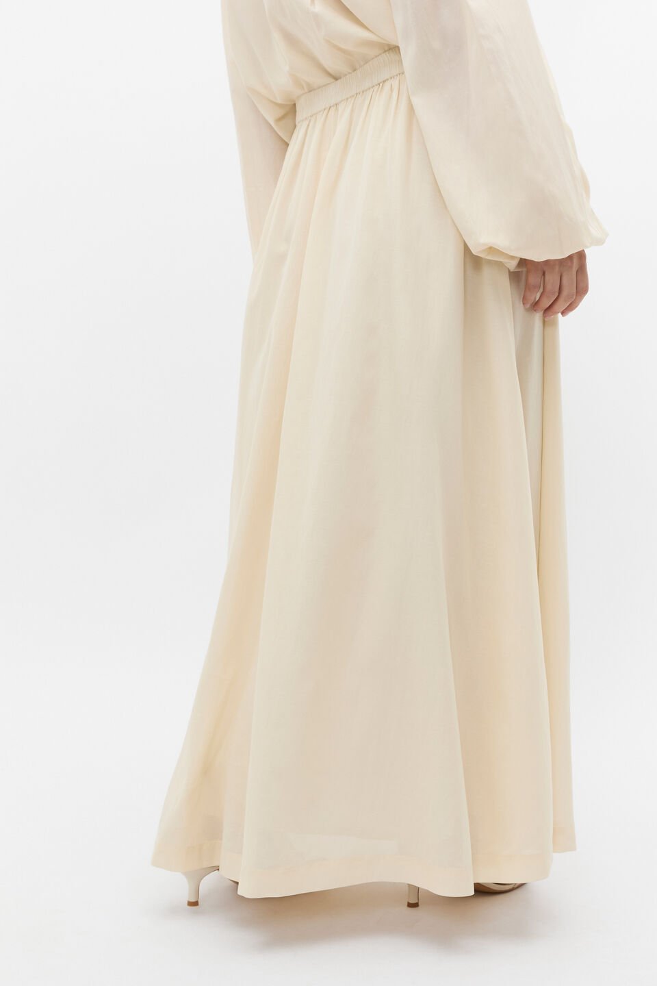 Voile Maxi Skirt  Tofu