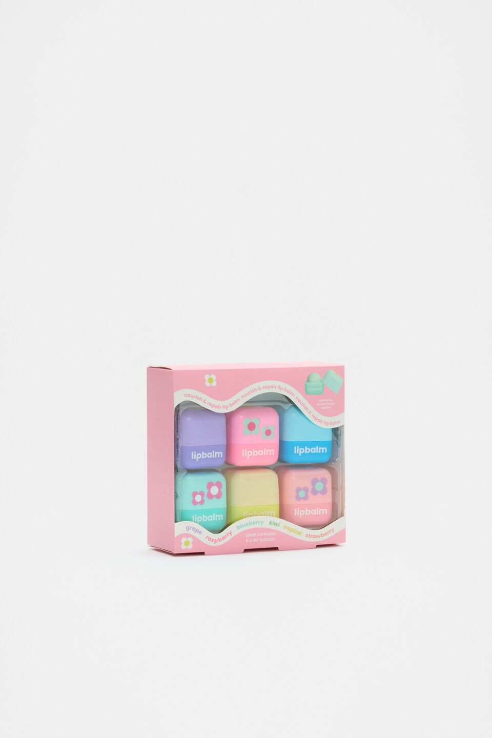 Daisy Lip Balm 6 Pack  Multi