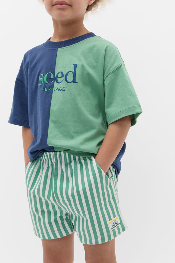 Spliced Logo Tee  Washed Navy  hi-res