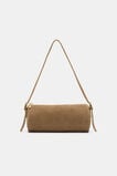 Suede Pouch Shoulder Bag  Toffee  hi-res