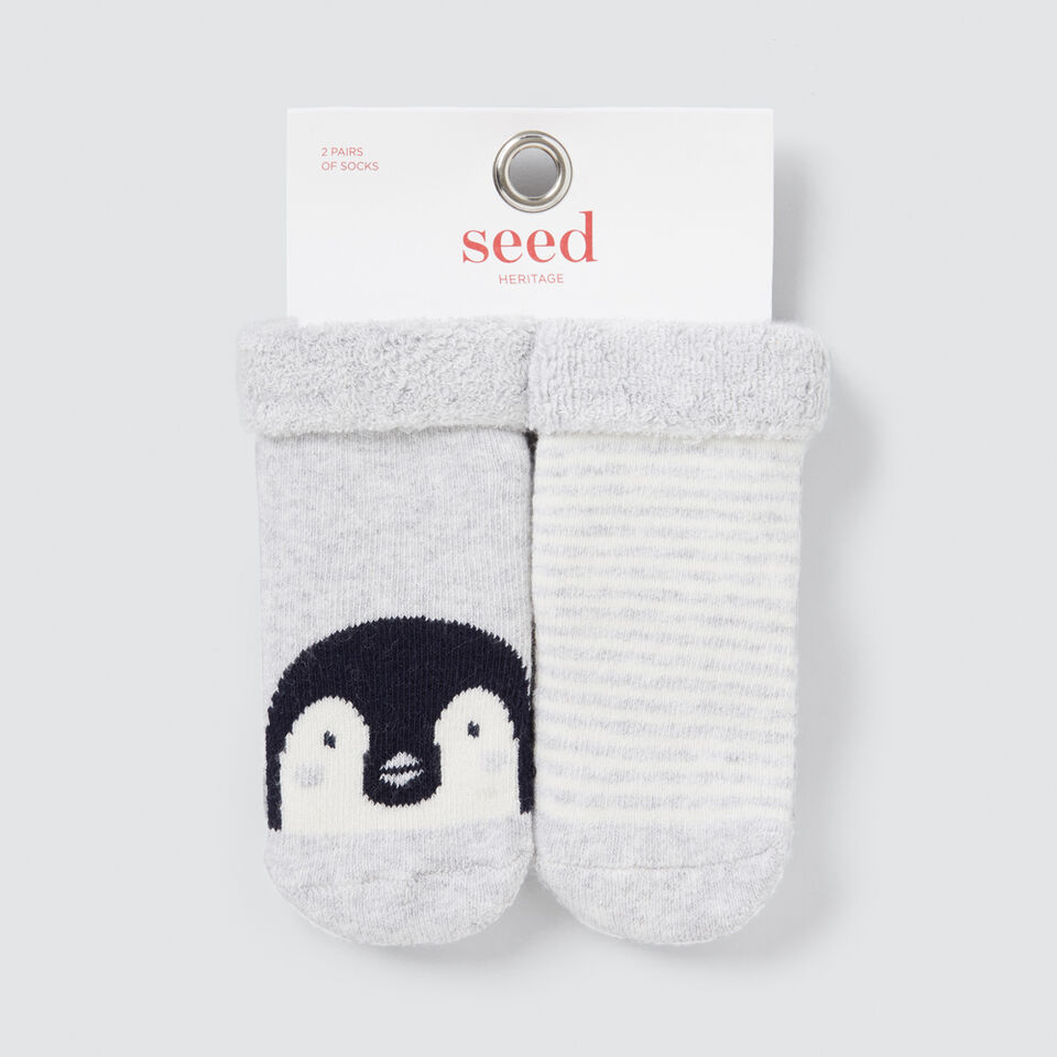 Terry Penguin Socks  