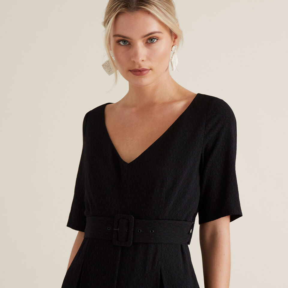 Wide Leg Belted Jumpsuit  