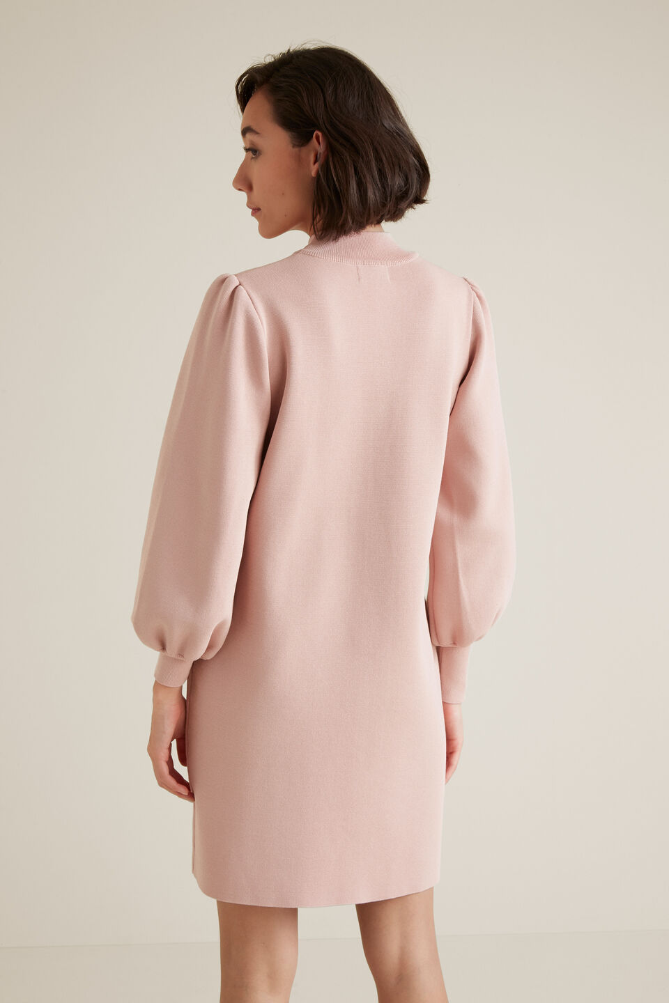 Blouson Knit Dress  