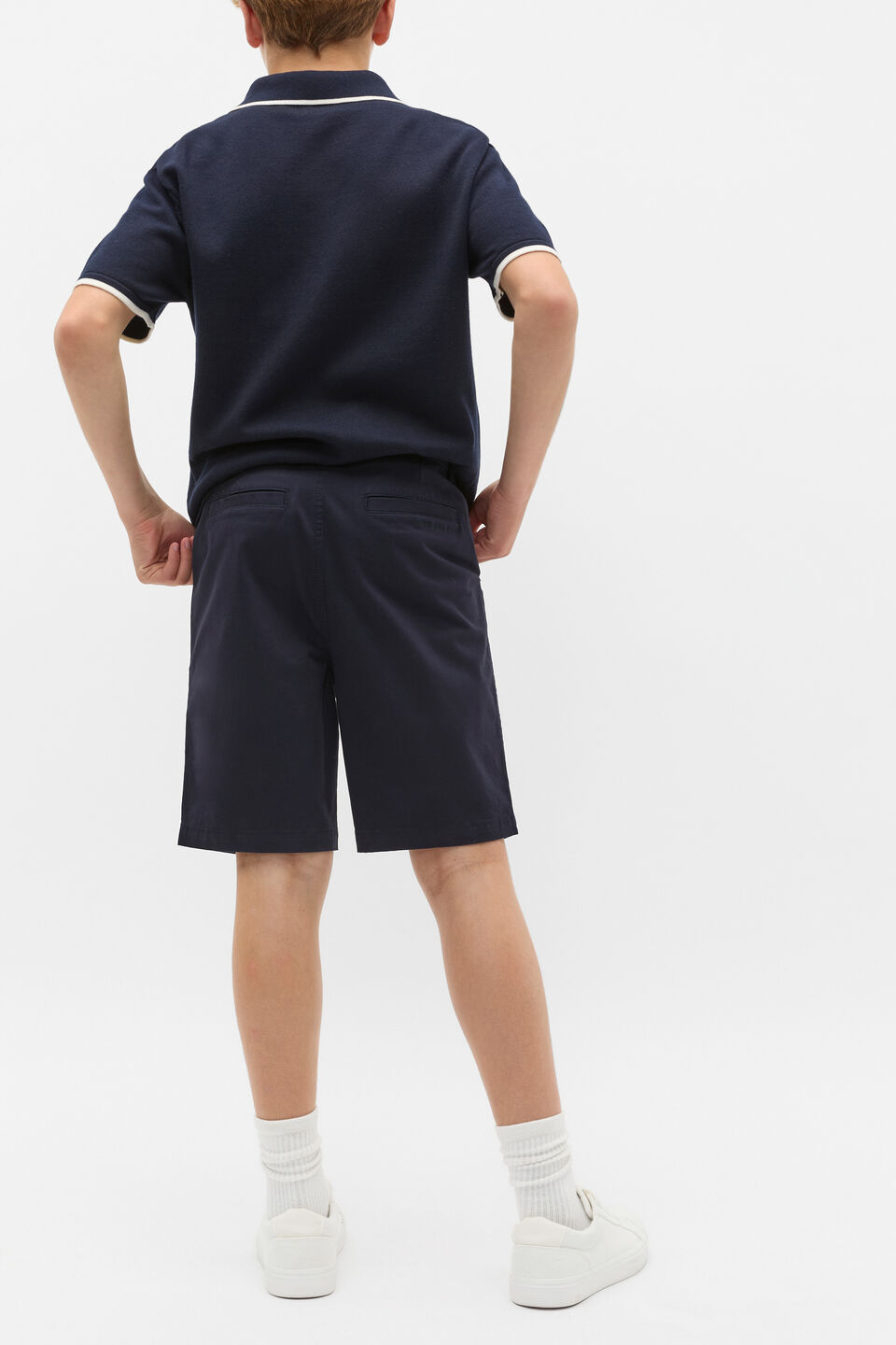 Chino Short  Midnight Blue