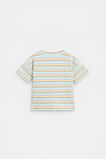 Stripe Rib Logo Tee  Multi  hi-res
