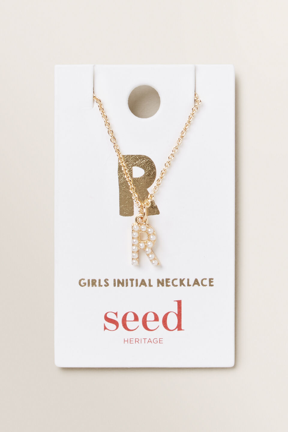 Initial Pearl Necklace  