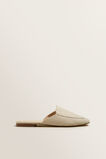Linen Open Back Mule    hi-res