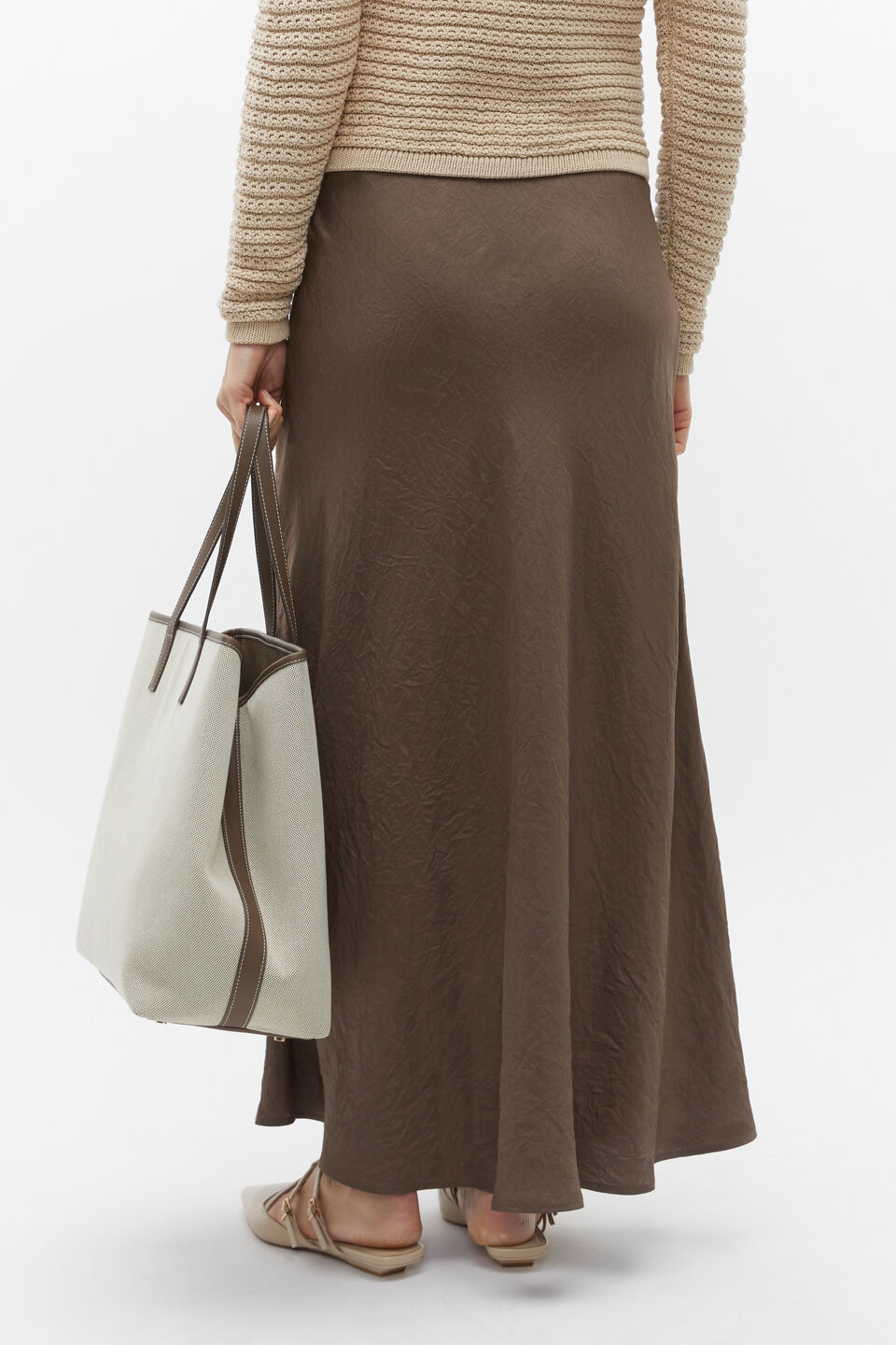 Crochet Knit Cardigan  Sandshell Marle