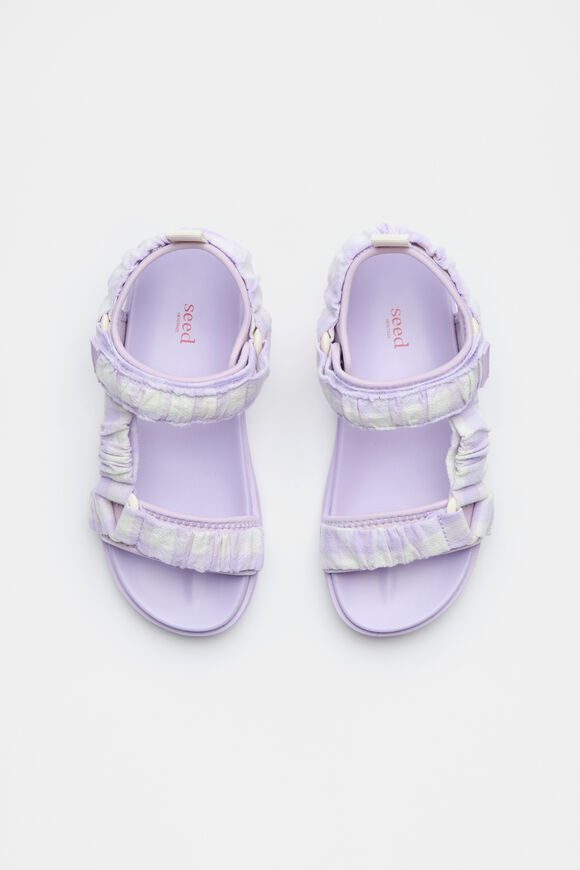 Gingham Trek Sandal  Lavender  hi-res