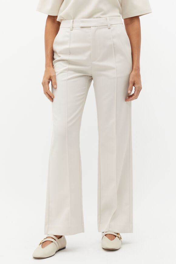 Wool Blend Tailored Pant  Oat  hi-res
