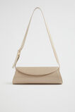 Structured Shoulder Bag  Champagne Beige Croc  hi-res