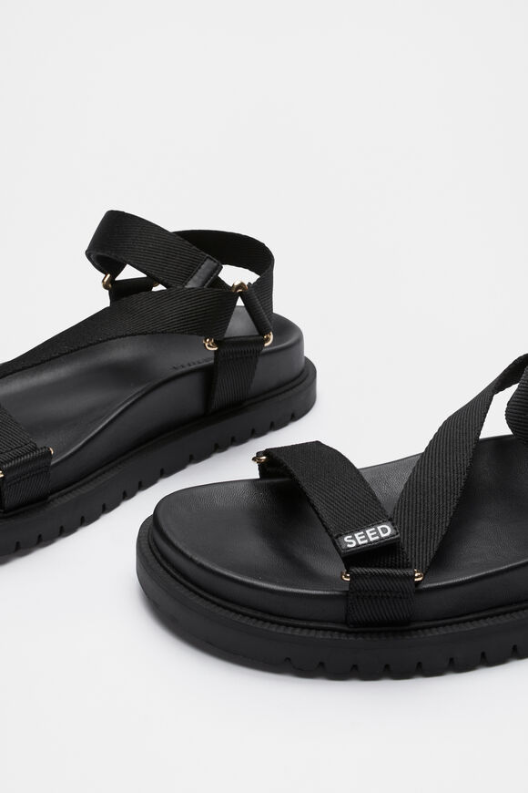 Jamila Webbing Sandal  Black  hi-res