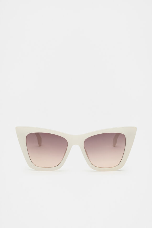 Paola Designer Catseye Sunglasses  Cream  hi-res