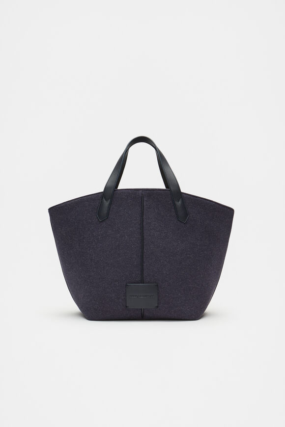 Felt Large Carry All Tote  Dark Blue  hi-res