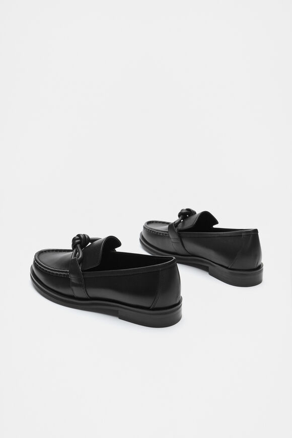 Dakota Knot Detail Loafer  Black  hi-res