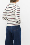 Stripe Knit Top  Light Cream  hi-res