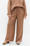 Textured Satin Pant  Amaretto  hi-res