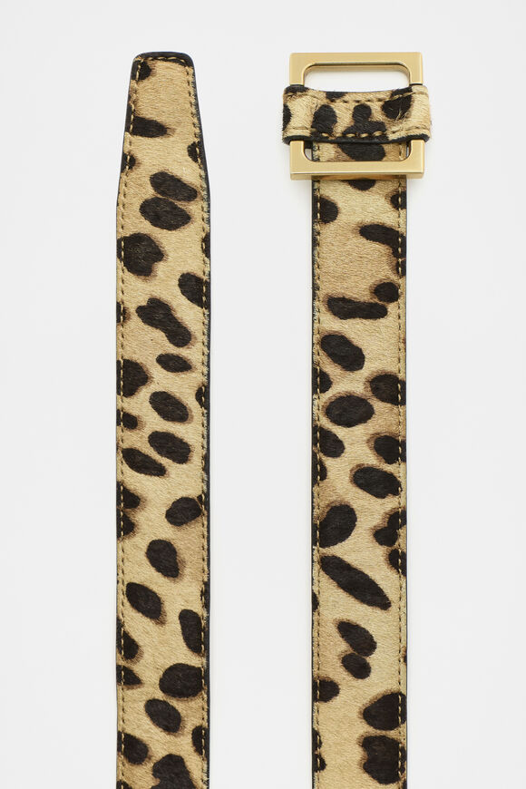 Audra Narrow Belt  Ocelot  hi-res