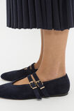 Astrid Suede Double Strap Ballet Flat  Twilight Blue Suede  hi-res