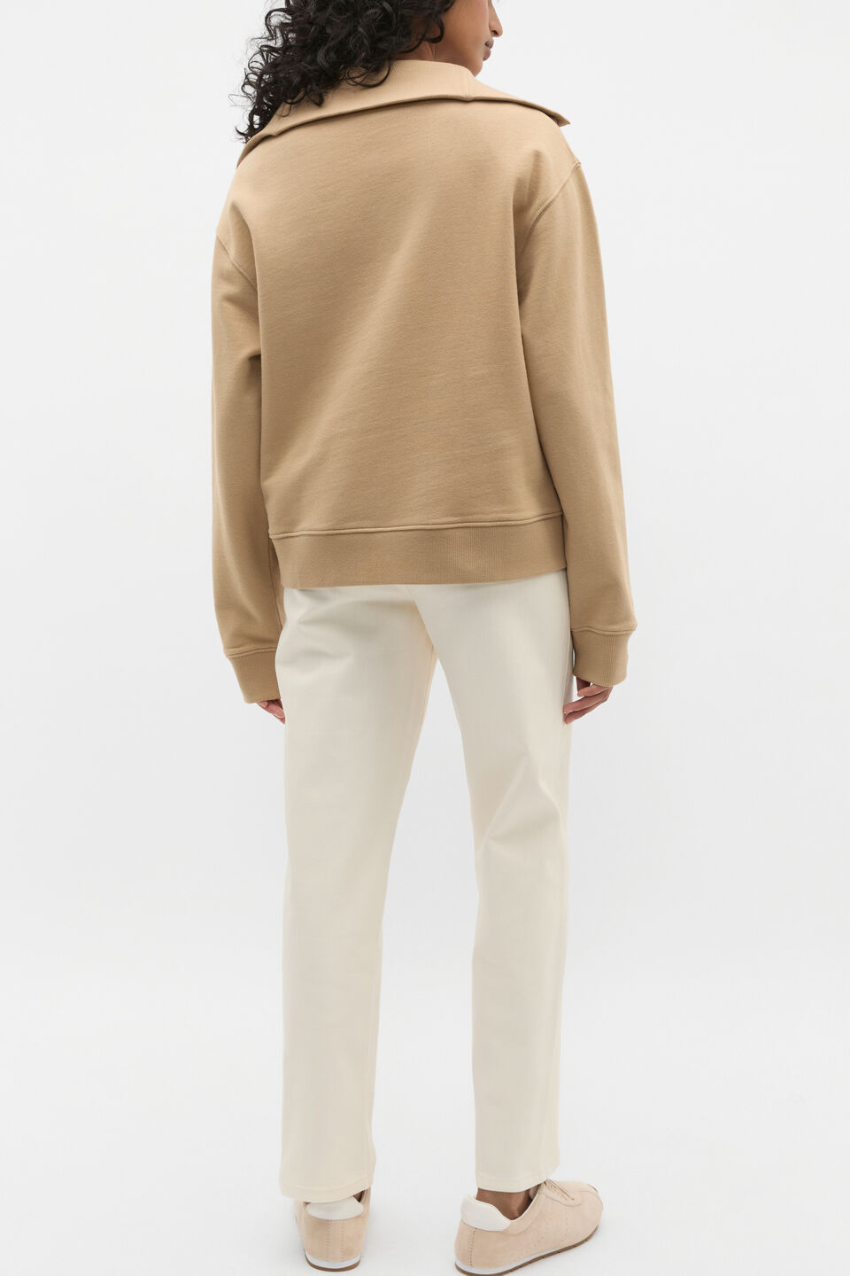 Collared Terry Sweat  Rye