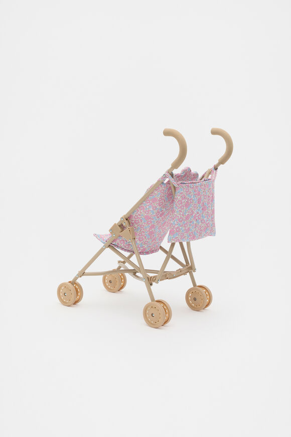 Ditsy Floral Doll Pram  Pink  hi-res