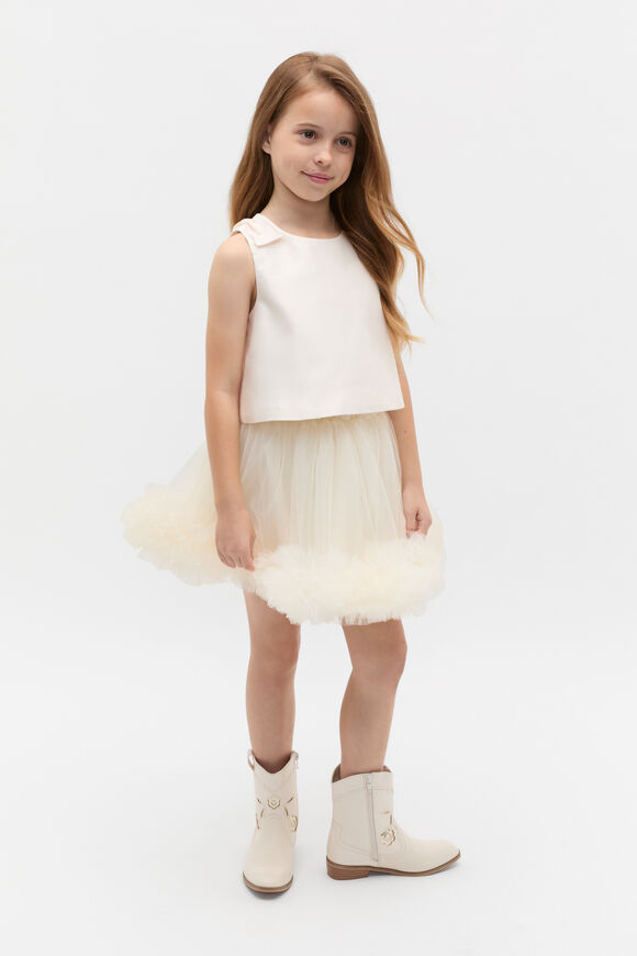 Satin Bow Top  Classic Cream  hi-res