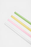 Selene Glass Straw Set of 4  Multi  hi-res
