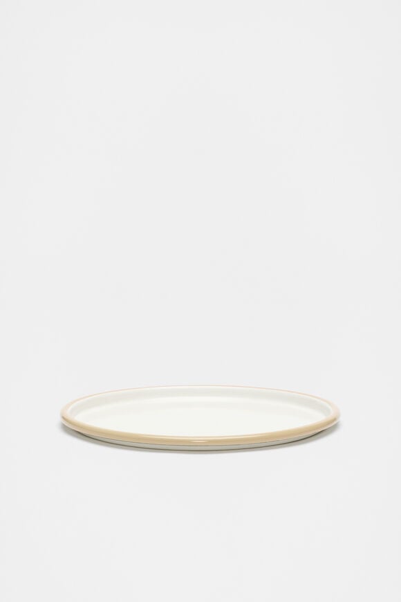 Loretta Enamel Plate  Cloud Cream  hi-res