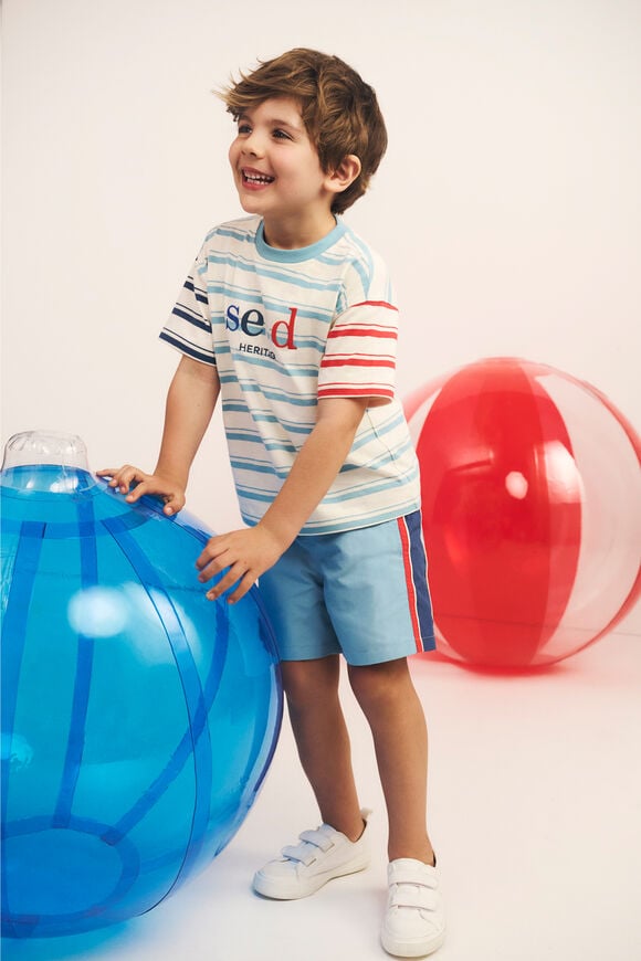 Retro Sport Short  Lark Blue  hi-res